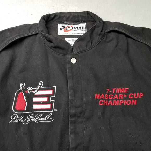 Vintage Dale Earnhardt Jacket Men Size 2XL Black 7 Time NASCAR Champion Chase - Picture 3 of 13